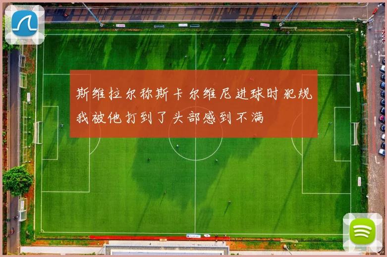 斯维拉尔称斯卡尔维尼进球时犯规我被他打到了头部感到不满